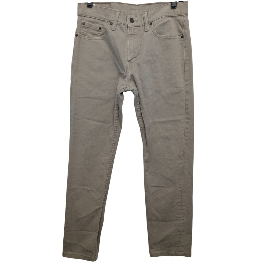 Levi's 502 Regular Taper Pants Mens 29x30 Tan Khaki Stretch Chino 29507-0009